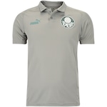 Camisa Polo do Palmeiras 24 Puma Manga Curta Masculina CINZA