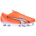 Chuteira de Campo Puma Ultra Play FG/AG BDP - Adulto LARANJA/AZUL