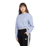 Blusão de Moletinho sem Capuz adidas All SZN - Feminino AZUL CLARO