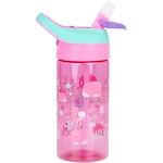 Garrafa Oxer Estampada - Infantil - 500ml Rosa/Verde Cla