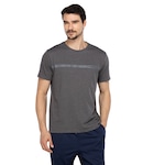 Camiseta Masculina Oxer Mascla Bolso Cava Tradicional Média Compressão Mal CINZA ESCURO