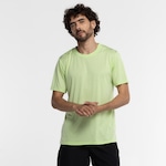 Camiseta Masculina Oxer Manga Curta Malha Mescla Basic VERDE CLARO