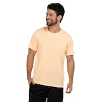 Camiseta Masculina Oxer Manga Curta Malha Mescla Basic LARANJA CLARO