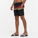 Bermuda Masculina Oxer Longo SWIM PRETO/LARANJA ESC