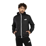 Jaqueta Masculina Puma com Capuz Solid Windbreaker PRETO