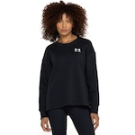 Blusa de Moletom Feminina Under Armour Rival Fleece Over PRETO