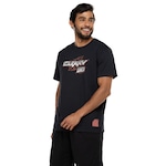 Camiseta Masculina Under Armour Manga Curta Curry 30 Hea PRETO/VERMELHO