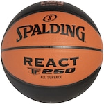 Bola de Basquete Spalding React Tf250 Fiba LARANJA/PRETO