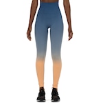 Calça Legging Feminina Oxer Cós Alto Degradê AZUL/LARANJA CLA