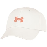 Boné Aba Curva Under Armour Strapback Blitzing Feminino Branco/Rose