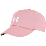 Boné Aba Curva Under Armour Strapback Blitzing Feminino ROSA/BRANCO