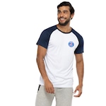 Camiseta do PSG Feminina Dry Fit Raglan BRANCO/AZUL ESC