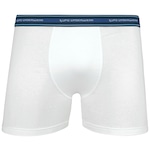 Kit de Cueca Boxer Lupo - Adulto - 2 Unidades BRANCO/AZUL ESC