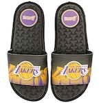 Chinelo Slide NBA Grendene Rider Pump II - Adulto Preto/Amarelo Cla