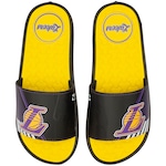 Chinelo Slide NBA Grendene Rider Pump II - Adulto AMARELO CLA/PRETO