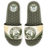 Chinelo Slide NBA Grendene Rider Pump II - Adulto VERDE/BRANCO