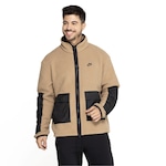 Jaqueta Masculina Nike Sportswear Sherpa FZ MARROM CLA/PRETO