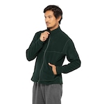 Jaqueta Masculina Salomon com Proteção Solar Fleece Polar LT FZ VERDE ESCURO