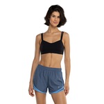 Top Fitnees com Bojo Nike Baixa Sustentação Dri-Fit Alate Trace BRA - Adulto PRETO