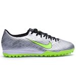 Chuteira Society Nike Mercurial Zoom Vapor 15 Academy XXV - Adulto PRATA/PRETO