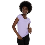 Camiseta Feminina Authen Manga Curta Keepcool Pep ROXO CLARO