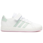 Tênis Infantil adidas Grand Court 2.0 Branco/Verde Cla