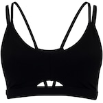 Top Fitness com Bojo adidas Baixa Sustentação Yoga Luxe Studio Adulto PRETO