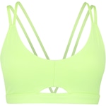 Top Fitness com Bojo adidas Baixa Sustentação Yoga Luxe Studio Adulto VERDE