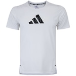 Camiseta Masculina adidas Manga Curta D4M Gráfica BRANCO/PRETO