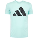 Camiseta Masculina adidas Run It Bos Aqua