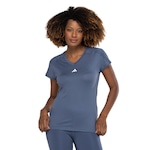 Camiseta Feminina adidas Manga Curta Essentials Minimal AZUL