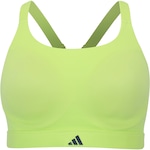 Top Fitness com Bojo adidas Alta Sustentação Luxe Adulto VERDE