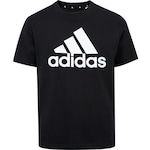 Camiseta Infantil adidas Manga Curta Big Logo PRETO/BRANCO