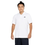 Camisa Polo Masculina adidas Manga Curta Club 3 Stripes BRANCO