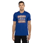 Camiseta Masculina adidas Manga Curta Doodle AZUL