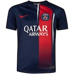 Camisa PSG I 23 Nike Torcedor - Infantil AZUL ESC/VERMELHO