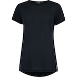 Camiseta Feminina Oxer Manga Curta Basica Jogging New II PRETO