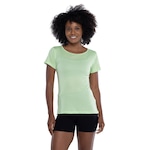 Camiseta Feminina Oxer Manga Curta Basica Jogging New II VERDE CLARO