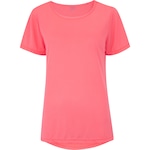 Camiseta Feminina Oxer Manga Curta Basica Jogging New II Coral