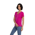 Camiseta Feminina Oxer Decote V ROSA