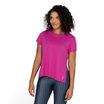 Camiseta Oxer Feminina Alongada Abertura Lateral ROSA