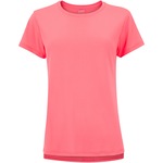 Camiseta Oxer Feminina Alongada Abertura Lateral Coral