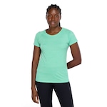 Camiseta Feminina Oxer Manga Curta Bruni New Respirabilidade VERDE CLARO