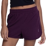 Short Feminino Oxer Malha Recorte Lateral VINHO