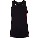 Camiseta Regata Feminina Oxer Vivo Preto/Coral