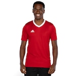 Camiseta Masculina adidas Manga Curta Team 22 VERMELHO/BRANCO