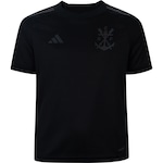 Camisa do Flamengo III 23 adidas Infantil Torcedor PRETO