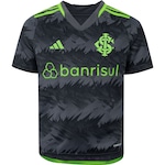 Camisa do Internacional III 23 adidas Infantil Torcedor CINZA/VERDE