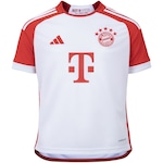 Camisa Bayern I 23 adidas Infantil Torcedor BRANCO/VERMELHO