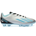 Chuteira do Messi Campo adidas X Crazyfast 4 - Infantil PRATA/AZUL